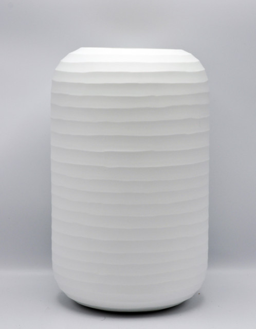 O4HOME + Cylinder vaas, gesneden wit L 